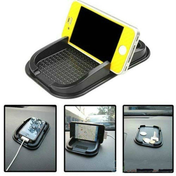 thumbnail image 2 of Black Anti-Slip Dashboard Sticky Pad For Car – Non-Slip Mat For GPS/Phone Holder 2 of 5