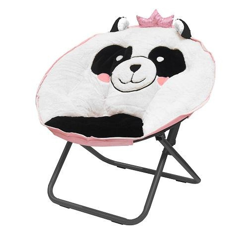 plush animal saucer chair