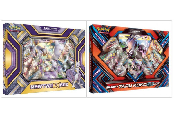 Pokemon TCG Shiny Tapu Koko GX Box Collection Set of 2 Dented Boxes