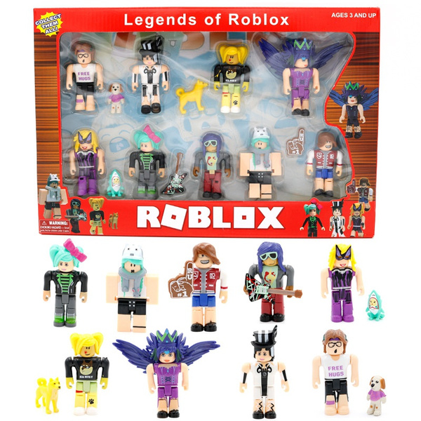 New Children S Building Block Toys Roblox Virtual World Building Block Doll 9 Figures Wish - block world roblox