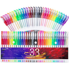 gelcoloredpen, glittergelpensforadultcoloringbook, Neon, adultglittergelpen