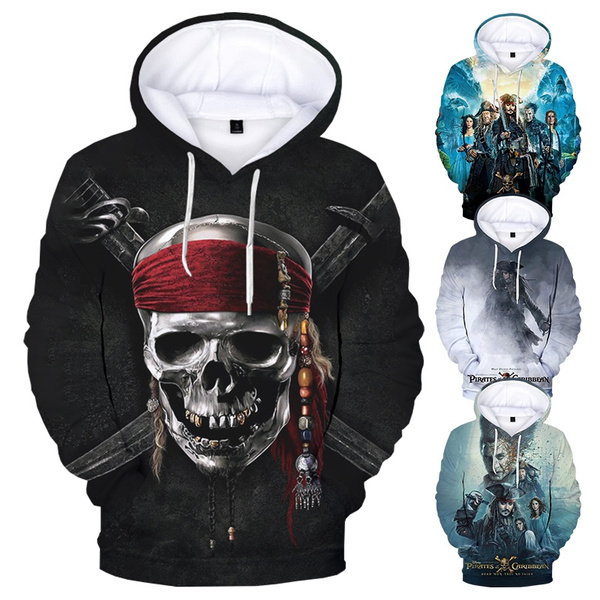 Pirates of the Caribbean 3D Print Hoodie Sweatshirts Fashion Movie