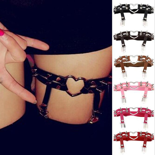 Kinitial Punk Garter for Girls Belt 