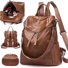 Shoulder Bags, black backpack, zipperbackpack, School Backpack