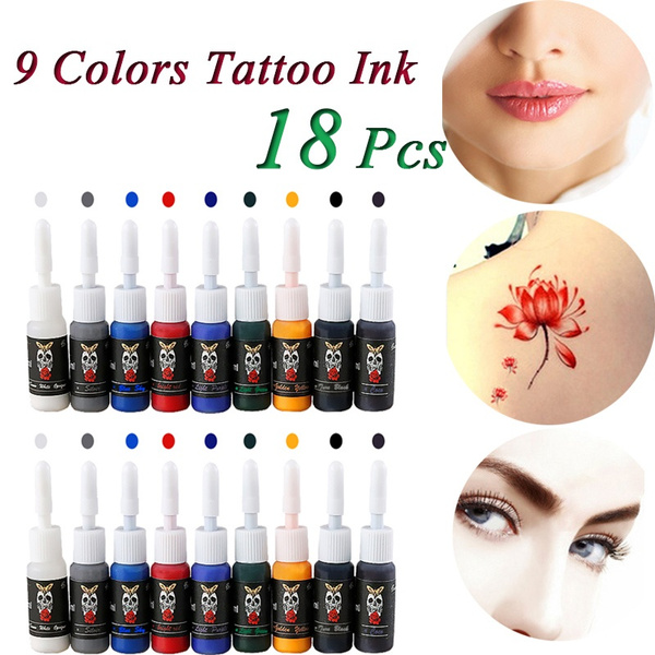 Tattoo Ink Colors in Body Makeup 