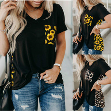 blouse, Summer, Plus Size, Leopard