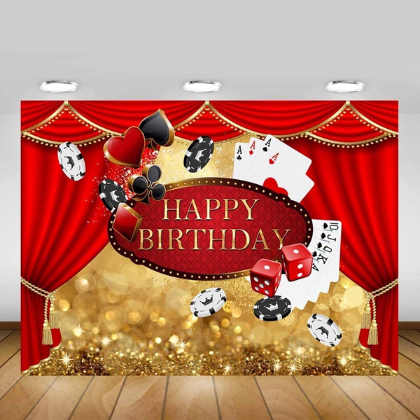 10 X 6.5 FT Casino Curtain Birthday Photography Background Las Vegas ...