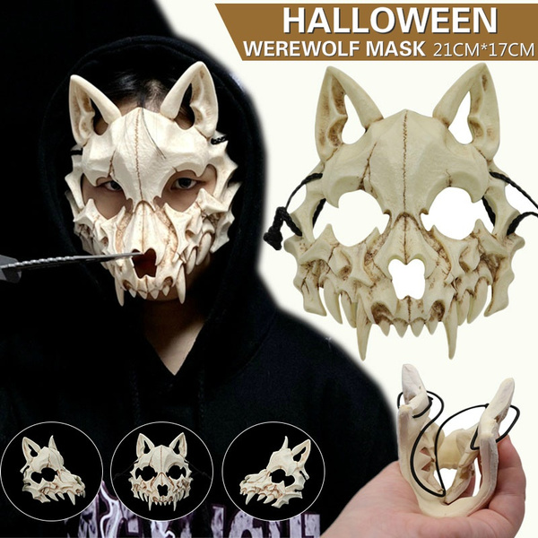 Halloween Cosplay Resin Mask Werewolf God Mask Eco-friendly Animal Theme  Party Animal Skull Mask-Resin Material | Wish