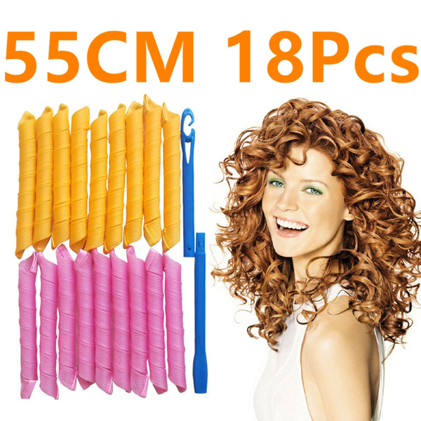 heated spiral hair curlers