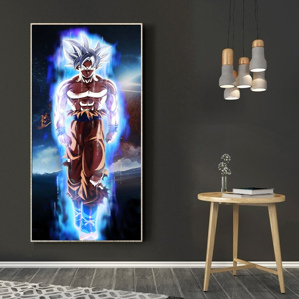 Wall Art 1 Piece Anime Dragon Ball Super Ultra Instinct Goku Poster for  Wall Decor Home Decor Picture Oil Painting Gifts No Frame | Wish