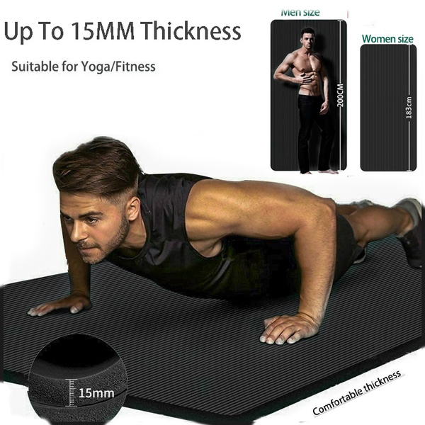 Long Thick Anti Slip Yoga Mat Gym Soft Pilates Mat Fitness