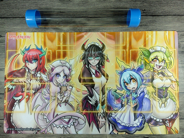 OCG Playmat Chamber Dragonmaid TCG CCG Mat Trading Card Game Mat Zones Details about   Yu-Gi-Oh 