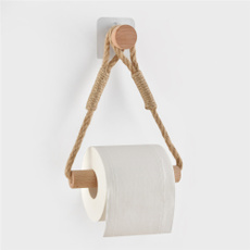 toiletpaperholder, woodenpolerope, Wooden, kitchenpaperrope