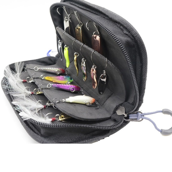 2020 LUSHAZER Multifunctional Fishing Bait Bag Wallet Spoon Fine