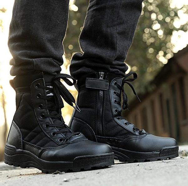 fashionable military boots