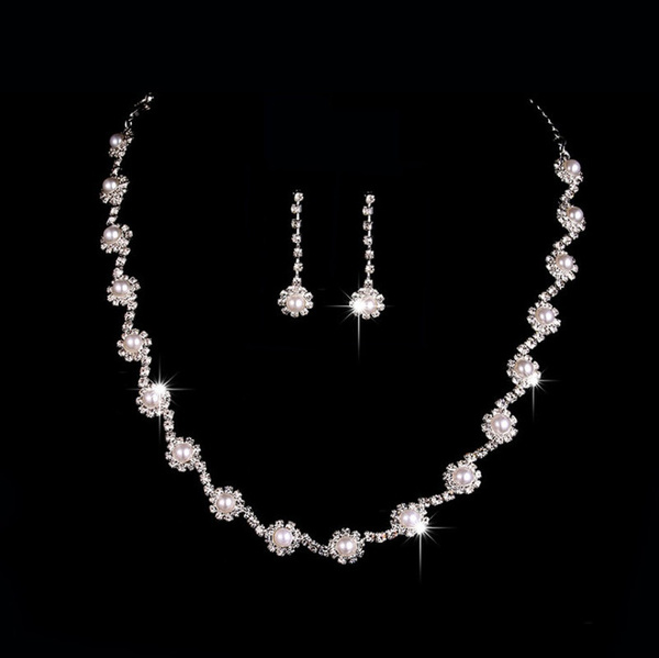 bridal simple diamond necklace