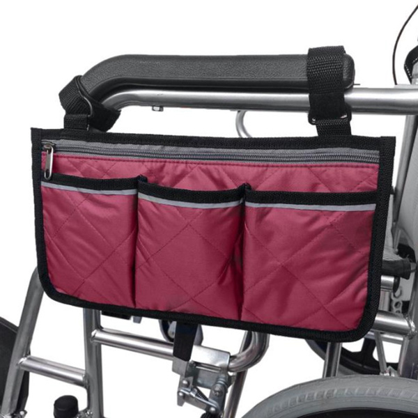 Electric Scooter Wheelchair Side Bag with Pouches Great for Electric Wheelchairs Other Mobility Devices Lightweight Nurse Bag and Organizer for Medical Chairs Walker Accessories 