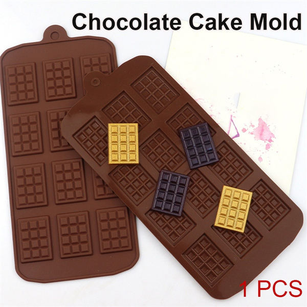 Square Chocolate Mold Bar Block Ice Silicone Cake Candy Sugar Mould Hot S6