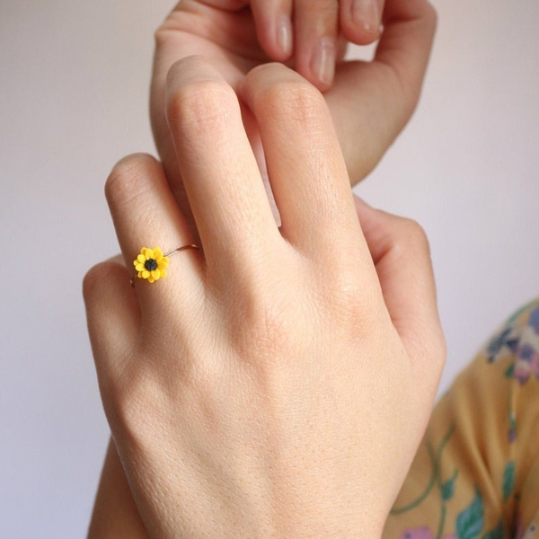 Sunflower ring sale