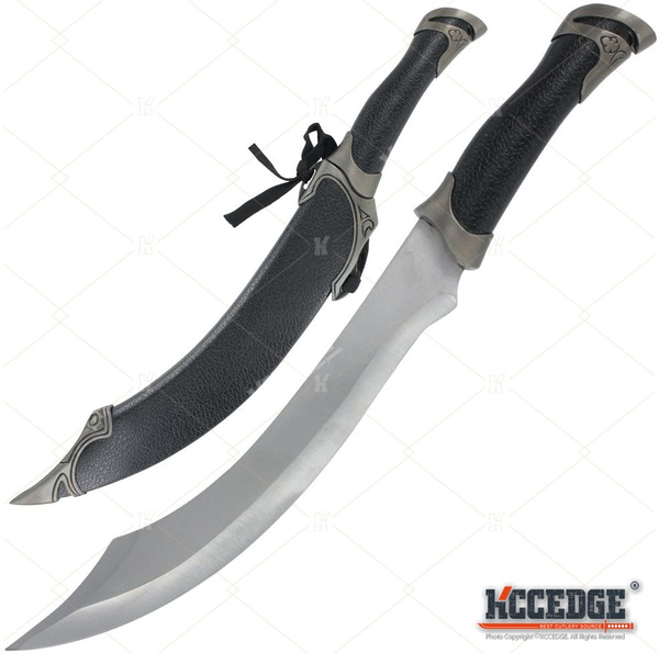 17" Legendary Blade of Frey Elven Short Scimitar Pirate Sword Collectible Dagger 