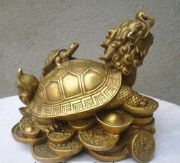 Turtle, bronze, Chinese, Statue