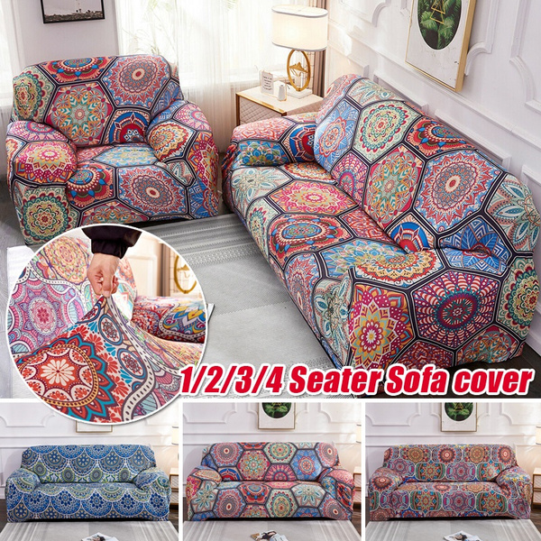 1 2 3 4 Seater Morocco Sofa Cover Slipcover Polyester Spandex Stretch Printed Bohemian Furniture Wish 1 2 3 4 Seater Morocco Sofa Cover, Morocco Sofa Furniture