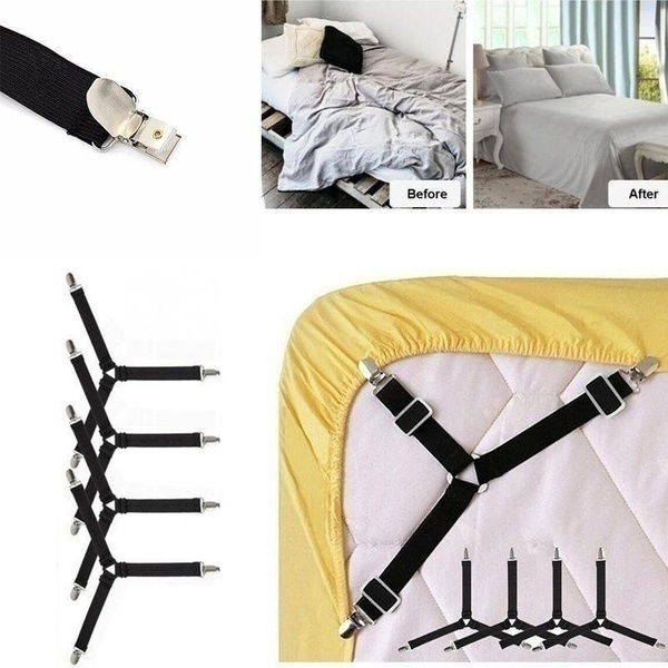 Bed Mattress Non Slip Sheet Clips Fixing Sheet Cover Straps Suspender Fastener Holder Wish