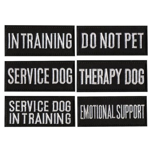 Service Dog Vest Patch Badge DO NOT PET Therapy Dog In Trainning Sewing