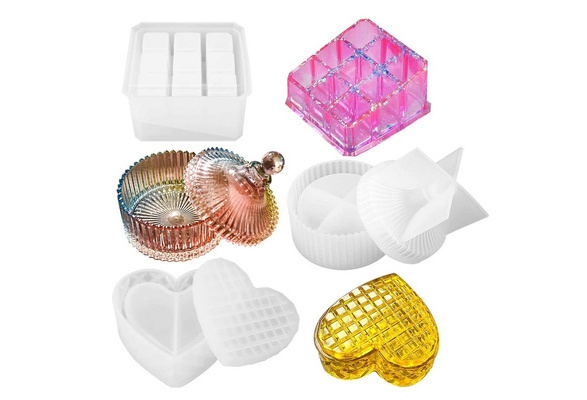 Resin Molds Silicone Jewelry Box Molds Crystal Epoxy Mold Gift