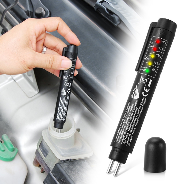 5 LED Brake Fluid Tester Accurate Oil Quality Check Pen Brake Liquid