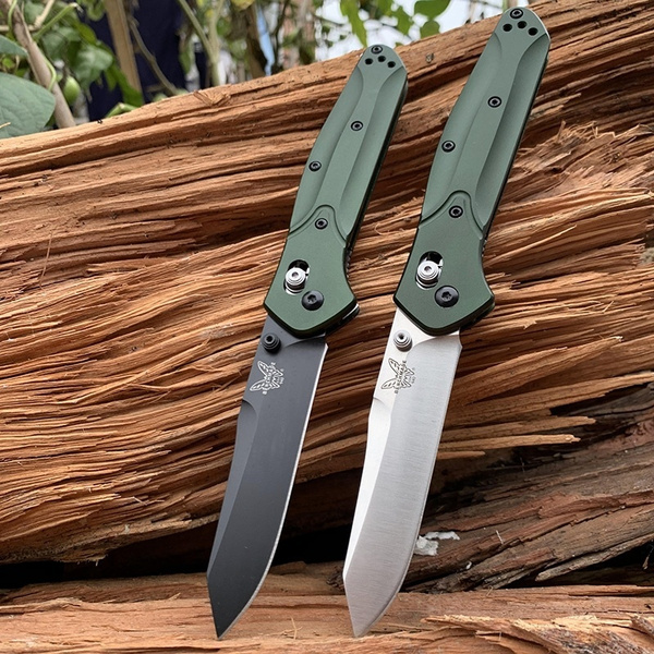 BM 940 Reverse Tanto Pocket Knife Bearing system Serrated Edge/Satin