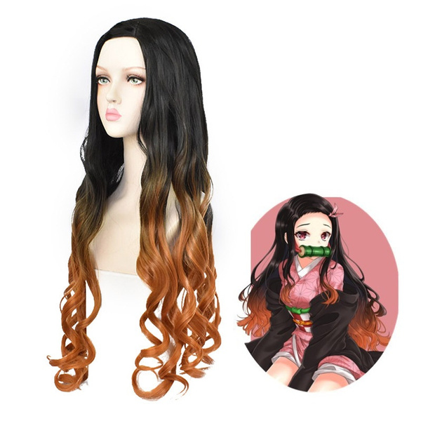 Kamado Nezuko Cosplay Accessories Props Wig cartoon character