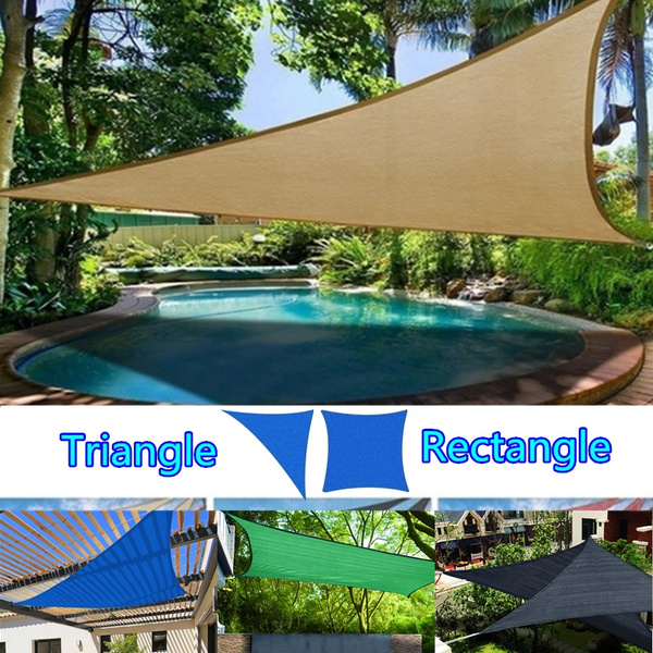 Sun Shade Sail Garden Patio Swimming Pool Awning Canopy Sunscreen