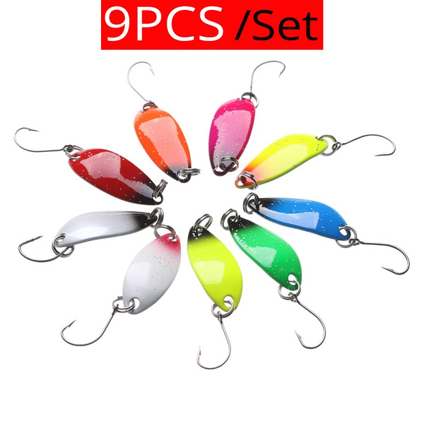 Spoon Fishing Lures Metal Sequin Trout Spoons Fishing Lures Metal