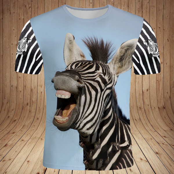 zebra print t shirt mens