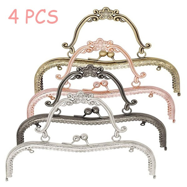 EXCLUZO Purse Lock Frame, Kiss Lock Frame Vintage Purse Frame Square Purse  Kiss Clasp Lock for Handbags for Dinner Bags for Evening Bags for Luggage :  Amazon.in: Bags, Wallets and Luggage