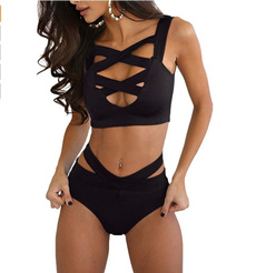 bathing suit, Plus Size, bikini set, leopard print