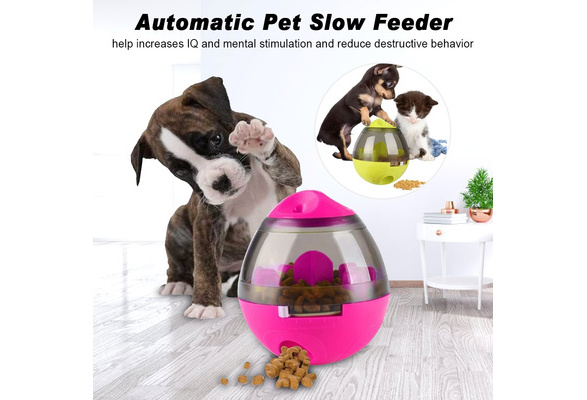 Pet Supplies Tumbler Automatic Pet Slow Feeder Treat Dog Toy for