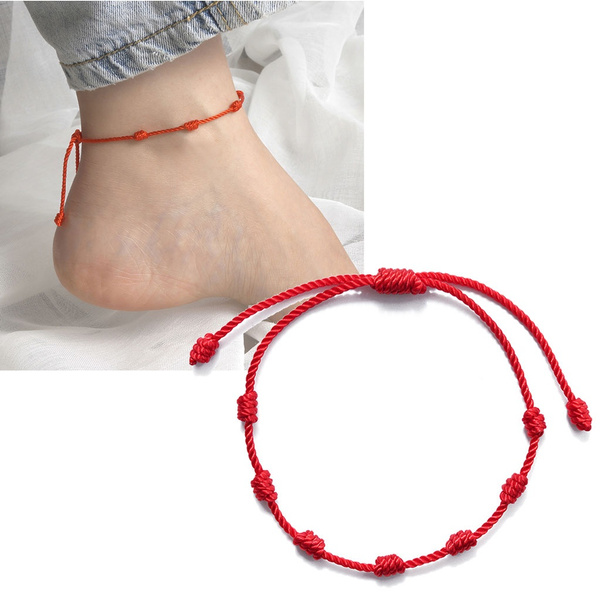 7 Knots Red Protection Bracelet Bracelet of 7 Knots With 