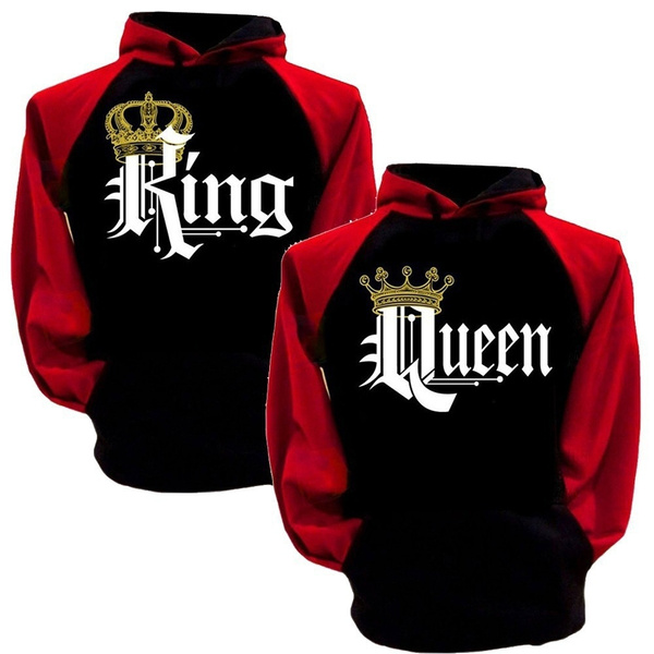 Wish king and queen hoodies Clearance