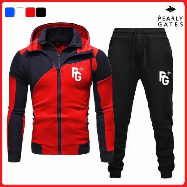 PEARLY GATES Men's Fashion Tracksuits Zipper Jackets and Long