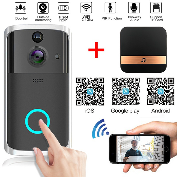 All-new M7 720P WiFi Smart Two-way Wireless Security DoorBell HD Visual ...
