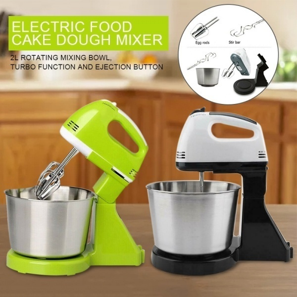 Electric 7 Speed Cake Stand Mixer Food Mixing Bowl Beater Dough Multi Blender