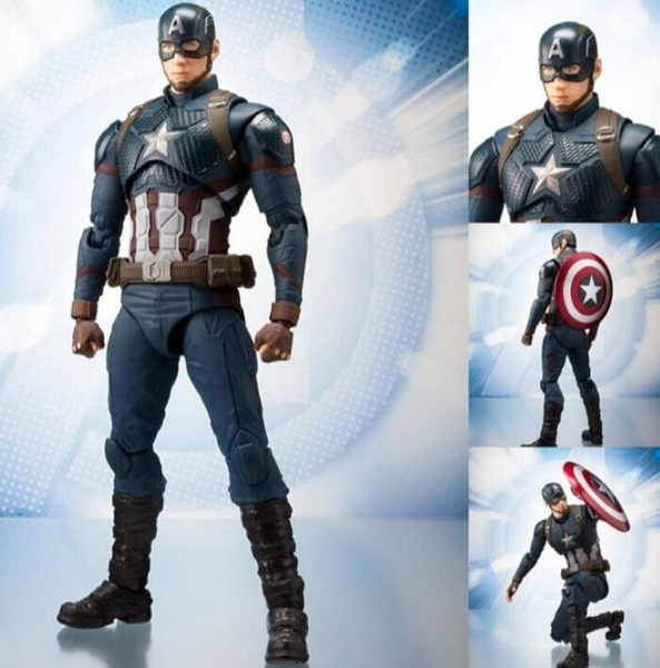 15cm Avengers Endgame Captain America Action Figure Toys Doll Christmas Gift With Box Wish