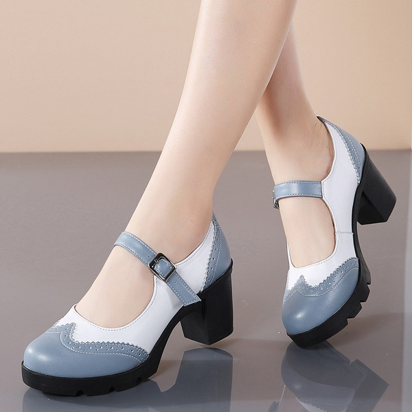 platform mid heels