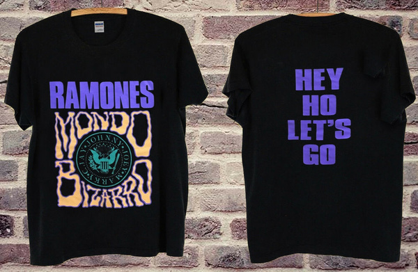Ramones Concert 1992 Tour Mondo Bizarro punk rock black flag Vtg T shirt-REPRINT