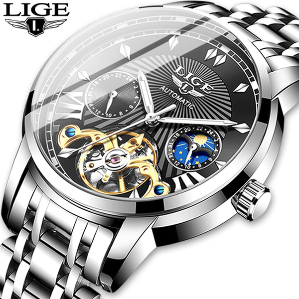 Lige mechanical cheap watch