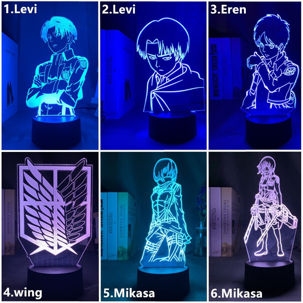 3D LED Acrylic Table Lamp Anime Attack 