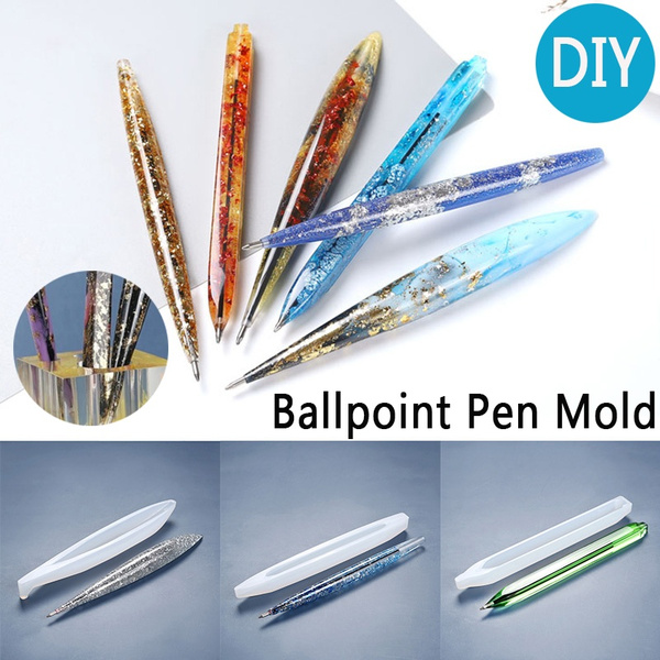 Ballpoint Pen Transparent Silicone Mold Dried Flower Resin Decoration Craft  DIY Handmade Ballpoint Pen UV Resin Epoxy Resin Casting Mold