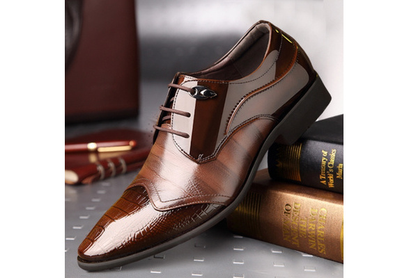 New Fashion Men's Luxury Formal Shoes Dress Shoes Male Casual Leather Shoes  Business Office Shoes Driving Shoes Plus Size 38-47 Chaussures Pour Hommes  Sapato Masculino